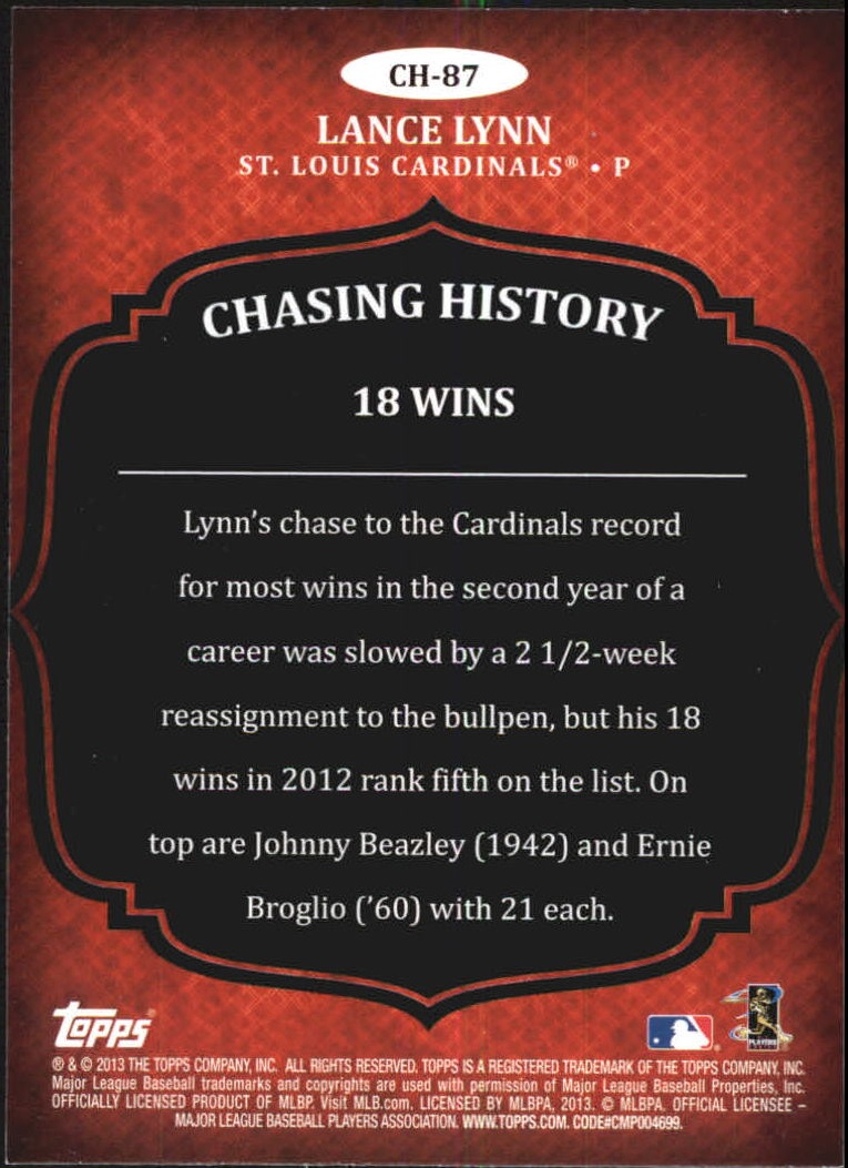 B5097- 2013 Topps Chasing History Holofoil Cards -You Pick- 15+ FREE US SHIP - Picture 122 of 143