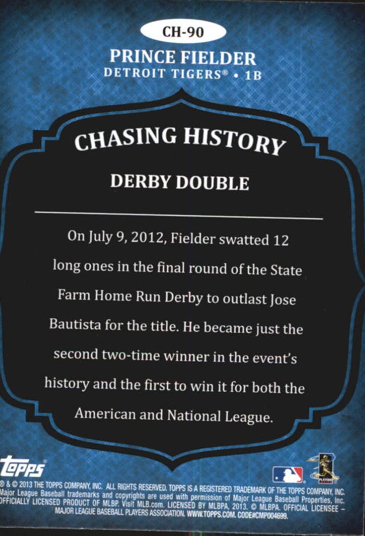 B5097- 2013 Topps Chasing History Holofoil Cards -You Pick- 15+ FREE US SHIP - Picture 128 of 143