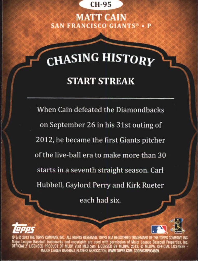 B5097- 2013 Topps Chasing History Holofoil Cards -You Pick- 15+ FREE US SHIP - Picture 136 of 143