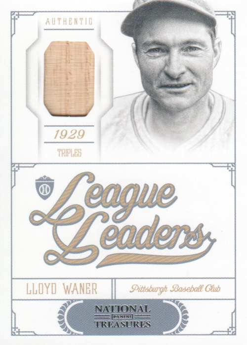 2012 Panini National Treasures League Leaders Materials #12 Lloyd Waner/99
