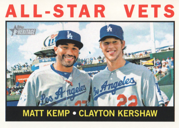 2013 Topps Heritage #81 Matt Kemp/Clayton Kershaw