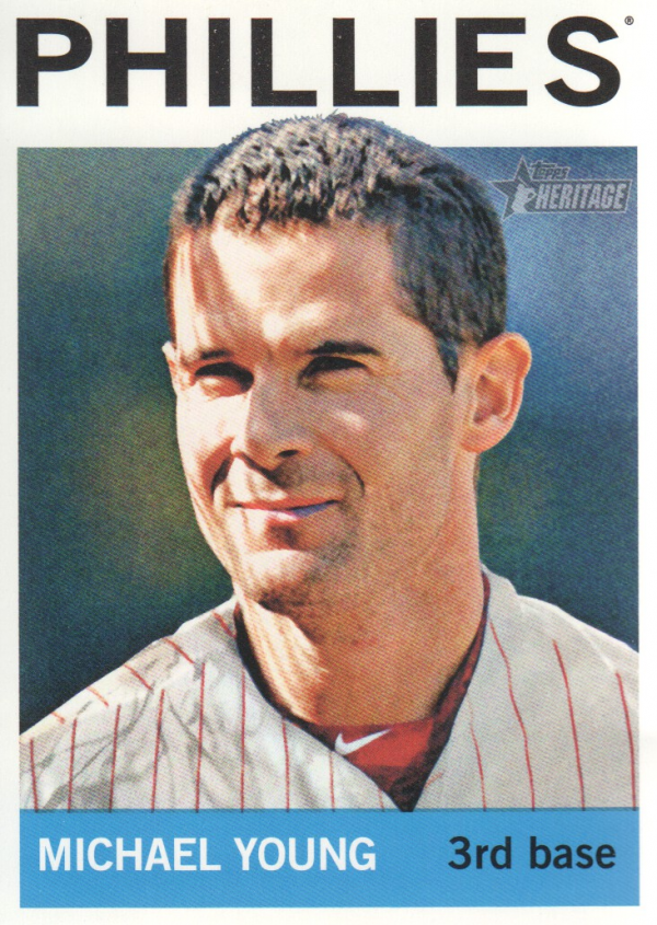 2013 Topps Heritage #258 Michael Young