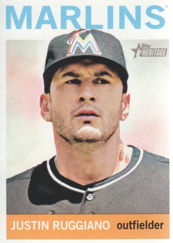 2013 Topps Heritage #268 Justin Ruggiano