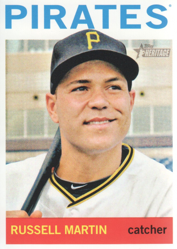 2013 Topps Heritage #364 Russell Martin