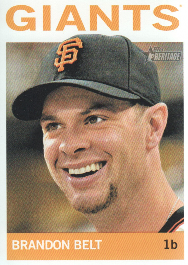 2013 Topps Brandon Belt #385 San Francisco Giants