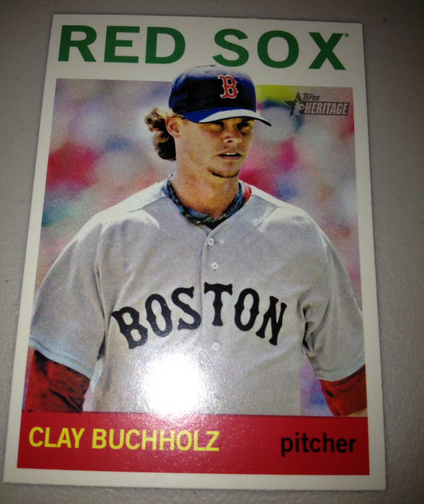 2013 Topps Heritage #496 Clay Buchholz SP