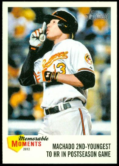 2013 Topps Heritage Memorable Moments #MM Manny Machado