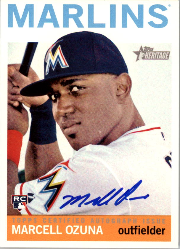 2013 Topps Heritage Real One Autographs #MO Marcell Ozuna HN