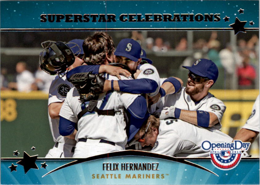 2013 Topps Opening Day Superstar Celebrations #SC15 Felix Hernandez