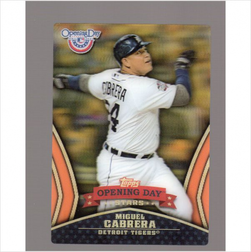 2013 Topps Opening Day Stars #ODS3 Miguel Cabrera