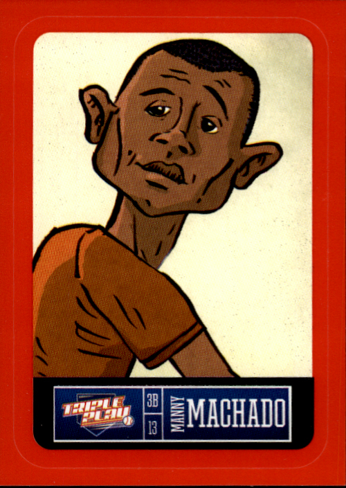 2013 Triple Play Stickers Red #2 Manny Machado