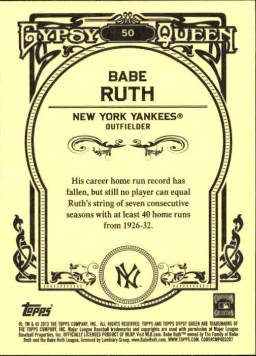 2013 Topps Gypsy Queen Baseball Part 1 - Picture 95 of 468