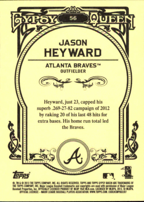 2013 Topps Gypsy Queen Baseball Part 1 - Picture 107 of 468