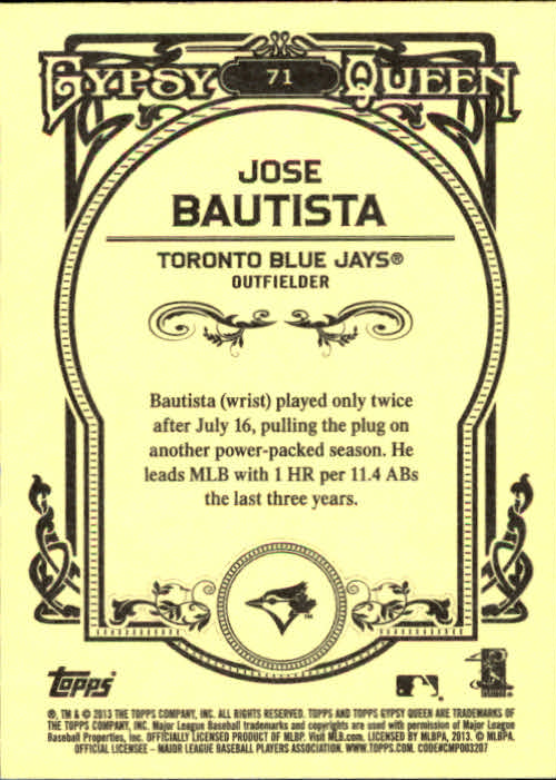 2013 Topps Gypsy Queen Baseball Part 1 - Picture 136 of 468