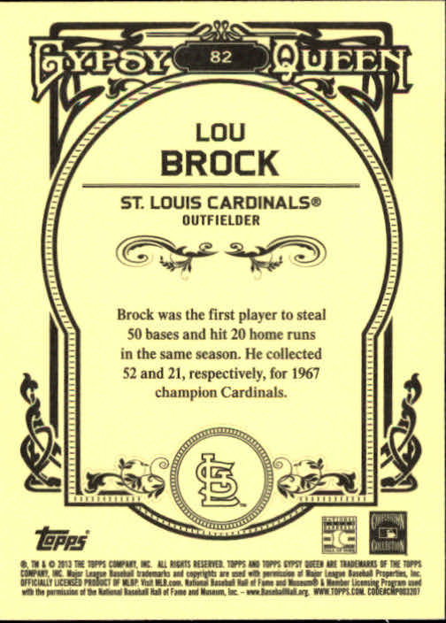 Lou Brock cards (1992-2024) Cardinals Cubs - You Choose