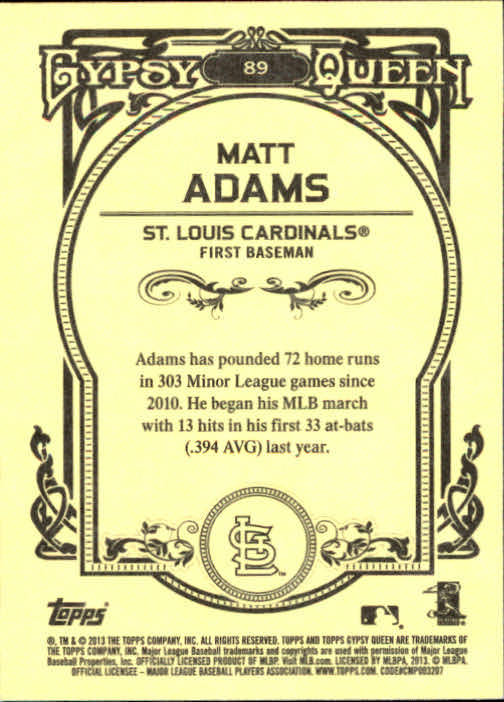 2013 Topps Gypsy Queen Baseball Part 1 - Picture 170 of 468
