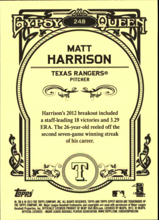 2013 Topps Gypsy Queen Baseball Part 1 - Picture 464 of 468