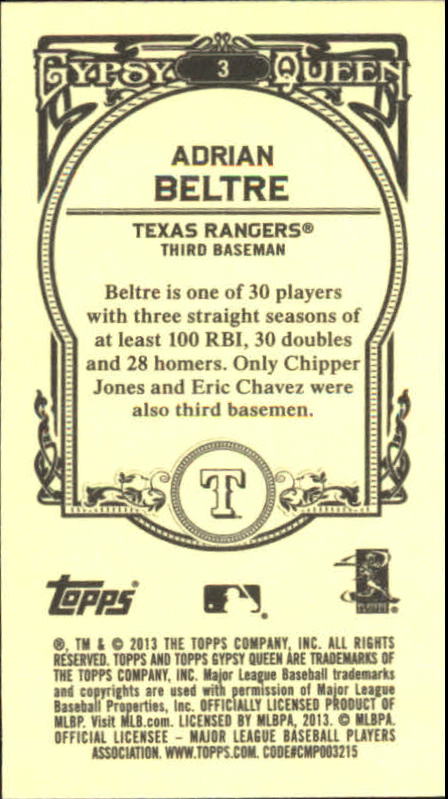 A6693- 2013 Topps Gypsy Queen BB Verschieden Mini Karten -du Pick- 15 + Gratis - Bild 7 von 382