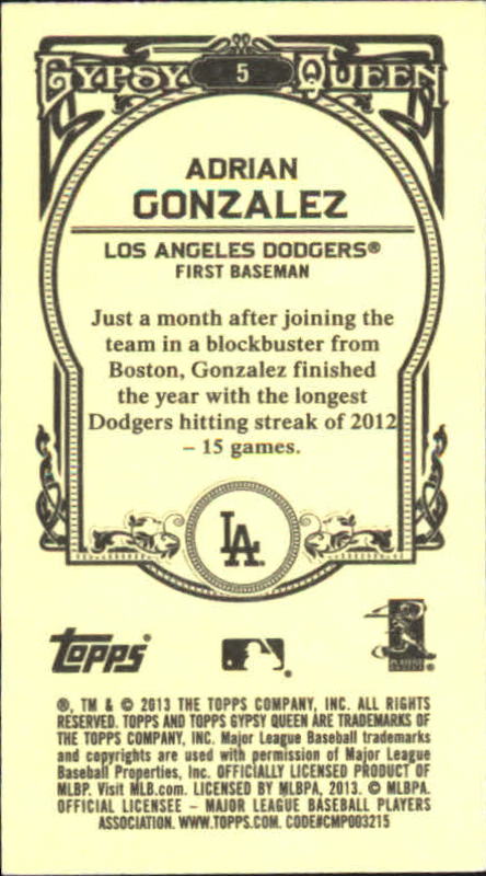 A6693- 2013 Topps Gypsy Queen BB Verschieden Mini Karten -du Pick- 15 + Gratis - Bild 10 von 382