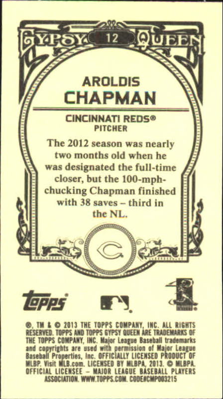 A6693- 2013 Topps Gypsy Queen BB Verschieden Mini Karten -du Pick- 15 + Gratis - Bild 20 von 382