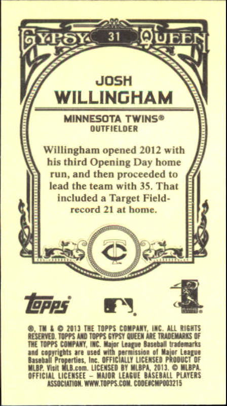 A6693- 2013 Topps Gypsy Queen BB Verschieden Mini Karten -du Pick- 15 + Gratis - Bild 40 von 382