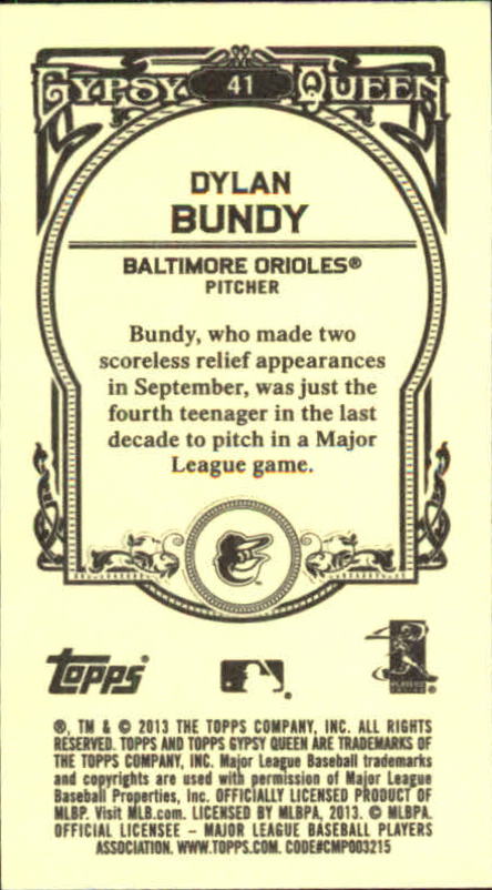 A6693- 2013 Topps Gypsy Queen BB Verschieden Mini Karten -du Pick- 15 + Gratis - Bild 54 von 382