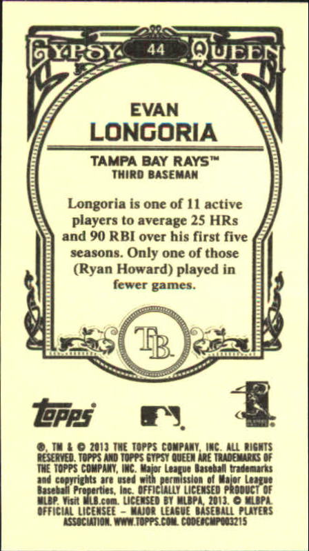 A6693- 2013 Topps Gypsy Queen BB Verschieden Mini Karten -du Pick- 15 + Gratis - Bild 60 von 382