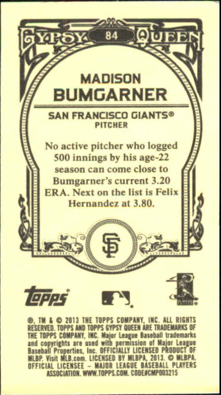 A6693- 2013 Topps Gypsy Queen BB Verschieden Mini Karten -du Pick- 15 + Gratis - Bild 118 von 382