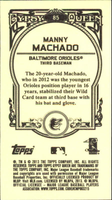A6693- 2013 Topps Gypsy Queen BB Verschieden Mini Karten -du Pick- 15 + Gratis - Bild 120 von 382