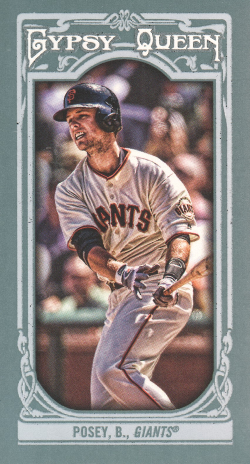 2013 Topps Gypsy Queen Mini #110B Buster Posey SP VAR