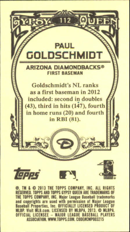 A6693- 2013 Topps Gypsy Queen BB Verschieden Mini Karten -du Pick- 15 + Gratis - Bild 145 von 382