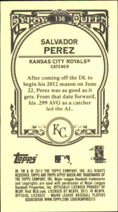 A6693- 2013 Topps Gypsy Queen BB Verschieden Mini Karten -du Pick- 15 + Gratis - Bild 166 von 382