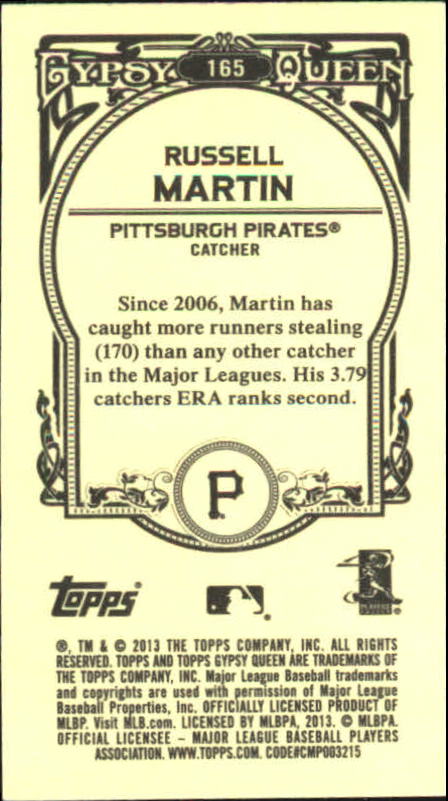 A6693- 2013 Topps Gypsy Queen BB Verschieden Mini Karten -du Pick- 15 + Gratis - Bild 207 von 382