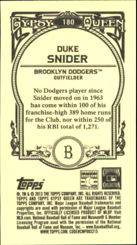 A6693- 2013 Topps Gypsy Queen BB Verschieden Mini Karten -du Pick- 15 + Gratis - Bild 228 von 382