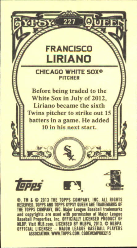 A6693- 2013 Topps Gypsy Queen BB Verschieden Mini Karten -du Pick- 15 + Gratis - Bild 260 von 382