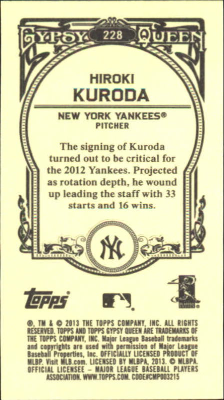 A6693- 2013 Topps Gypsy Queen BB Verschieden Mini Karten -du Pick- 15 + Gratis - Bild 262 von 382