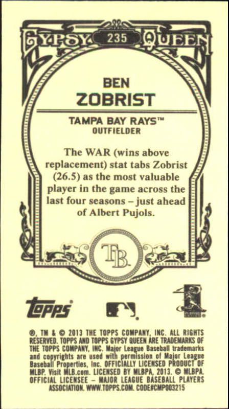 A6693- 2013 Topps Gypsy Queen BB Verschieden Mini Karten -du Pick- 15 + Gratis - Bild 267 von 382