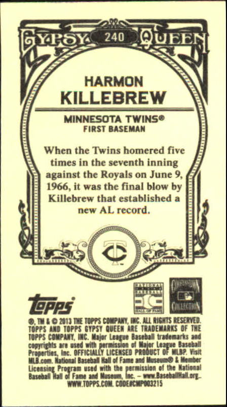 A6693- 2013 Topps Gypsy Queen BB Verschieden Mini Karten -du Pick- 15 + Gratis - Bild 271 von 382
