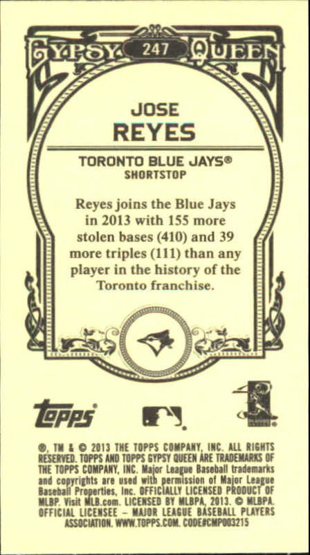 A6693- 2013 Topps Gypsy Queen BB Verschieden Mini Karten -du Pick- 15 + Gratis - Bild 280 von 382
