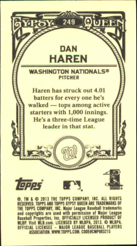 A6693- 2013 Topps Gypsy Queen BB Verschieden Mini Karten -du Pick- 15 + Gratis - Bild 282 von 382