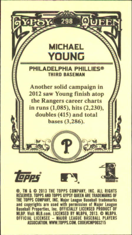 A6693- 2013 Topps Gypsy Queen BB Verschieden Mini Karten -du Pick- 15 + Gratis - Bild 331 von 382