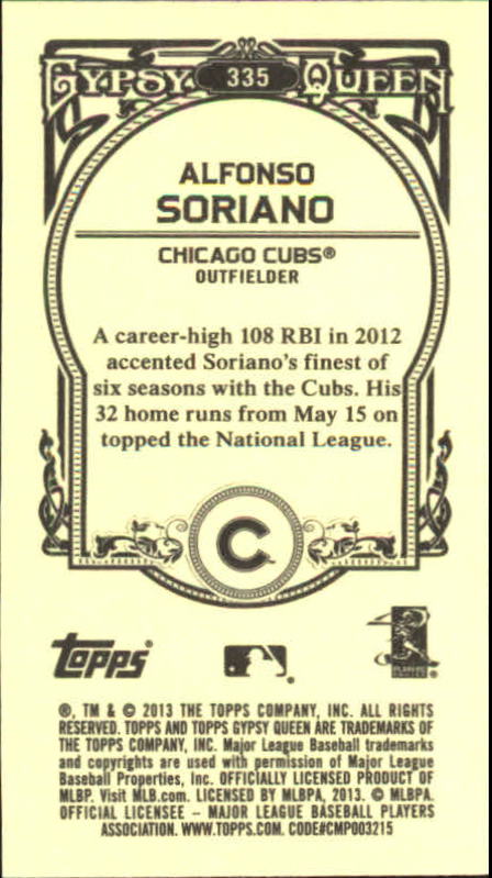 A6693- 2013 Topps Gypsy Queen BB Verschieden Mini Karten -du Pick- 15 + Gratis - Bild 366 von 382