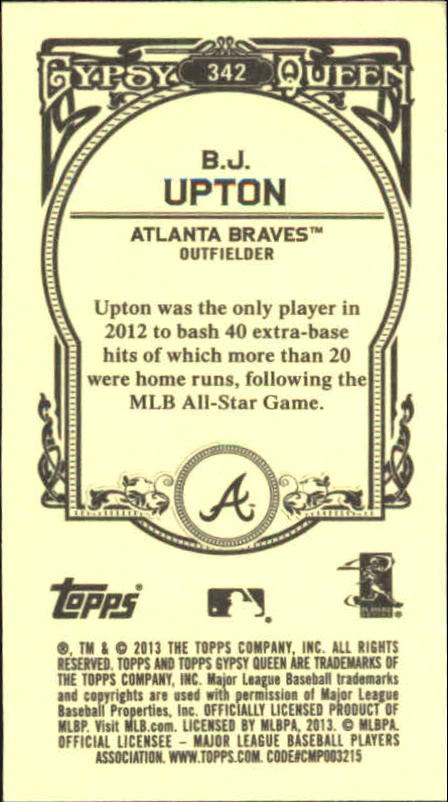 A6693- 2013 Topps Gypsy Queen BB Verschieden Mini Karten -du Pick- 15 + Gratis - Bild 375 von 382
