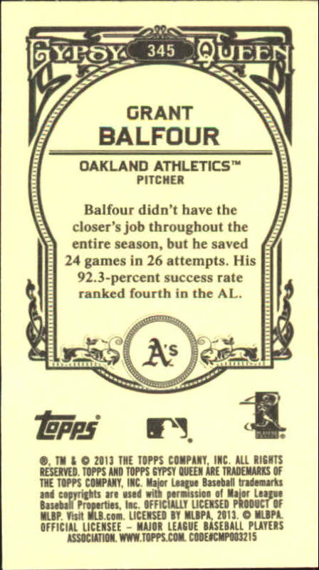 A6693- 2013 Topps Gypsy Queen BB Verschieden Mini Karten -du Pick- 15 + Gratis - Bild 379 von 382