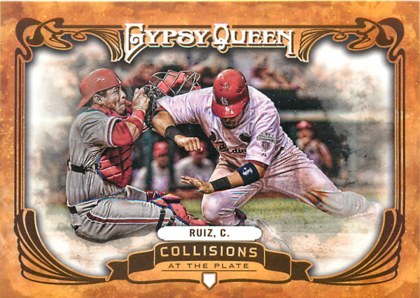 2013 Topps Gypsy Queen Collisions At The Plate #CR Carlos Ruiz