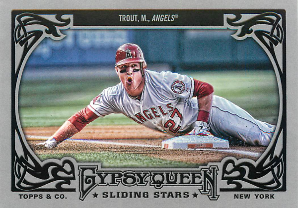 2013 Topps Gypsy Queen Sliding Stars #MT Mike Trout