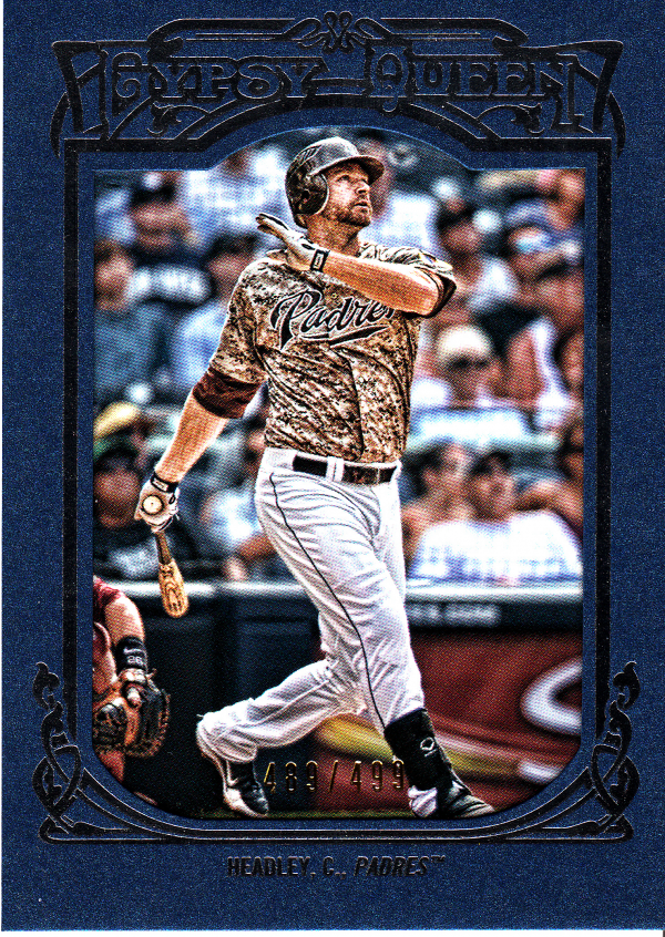 2013 Topps Gypsy Queen Framed Blue #193 Chase Headley
