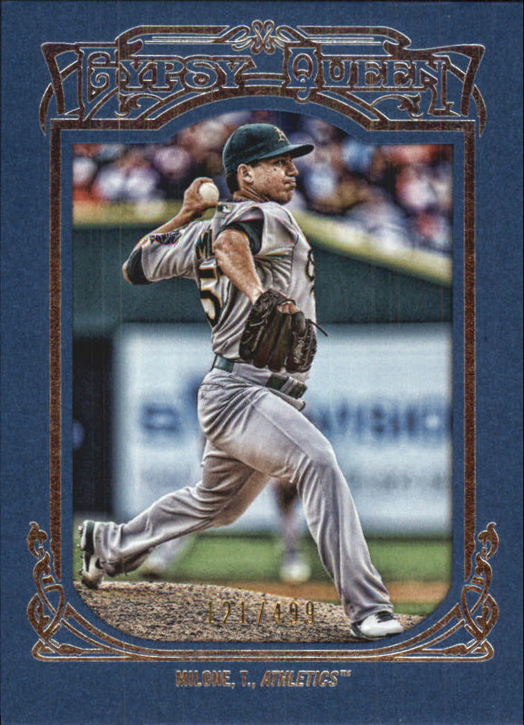 2013 Topps Gypsy Queen Framed Blue #253 Tommy Milone