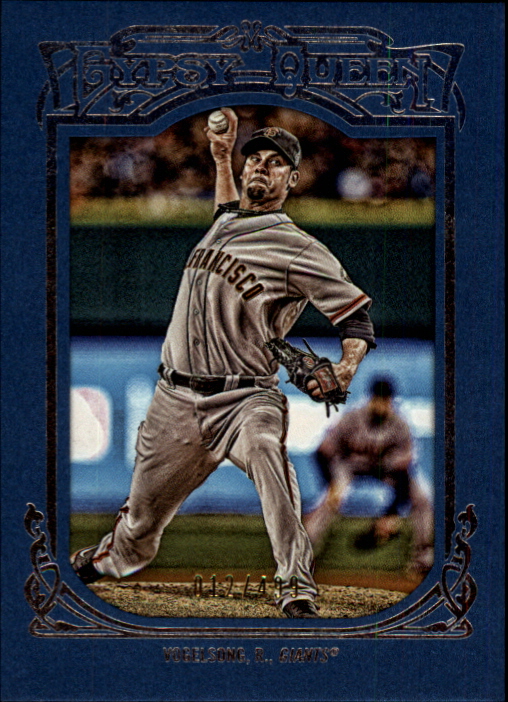 2013 Topps Gypsy Queen Framed Blue #323 Ryan Vogelsong