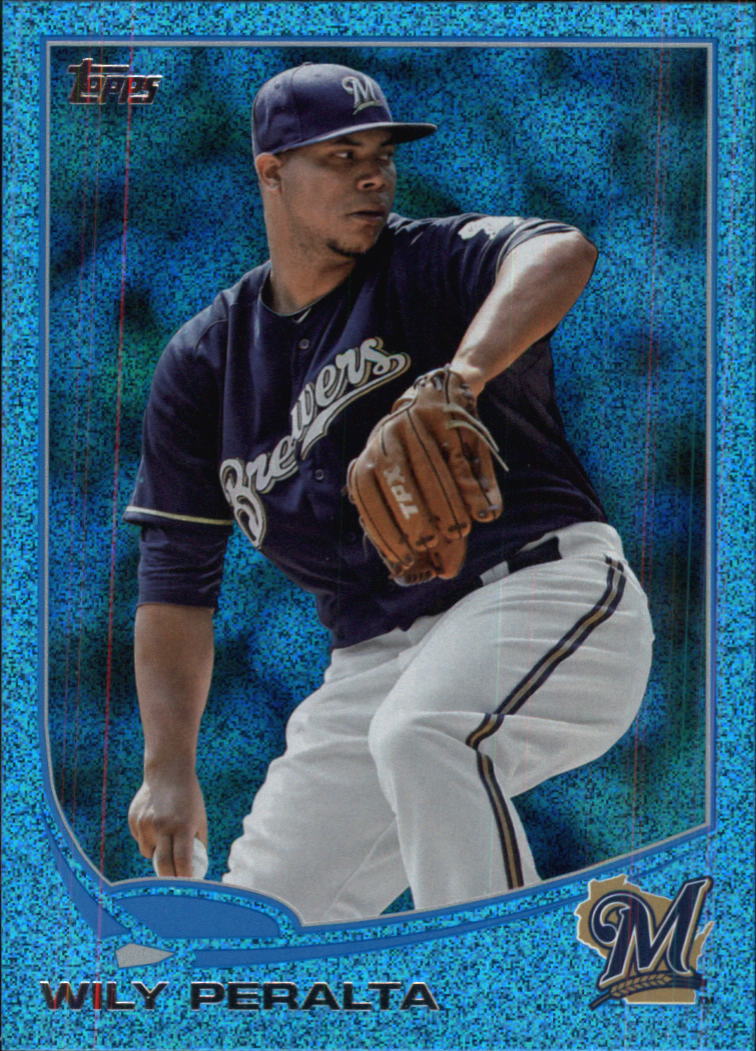 2013 Topps Silver Slate Blue Sparkle Wrapper Redemption #381 Wily Peralta
